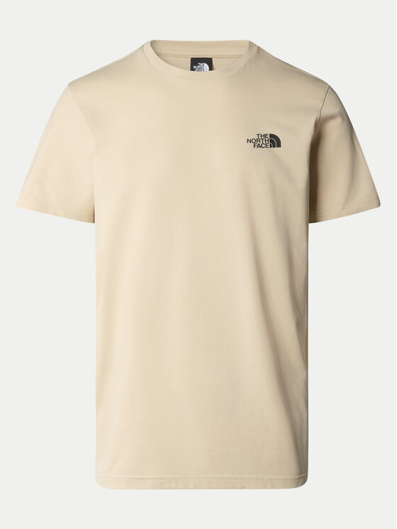 The North Face The North Face T-Shirt Simple Dome NF0A87NG Beżowy Regular Fit
