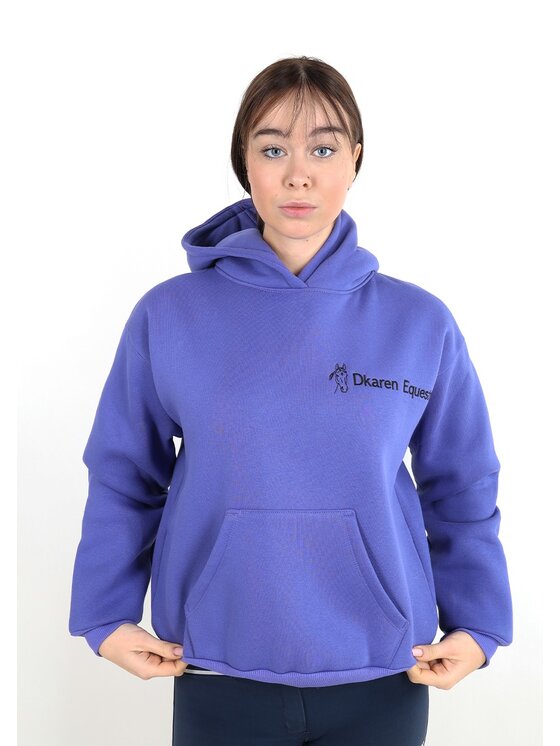 DKaren Sport DKaren Sport Bluza EQ001 Fioletowy Classic Fit