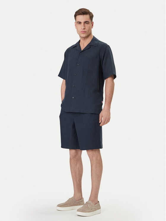 Guess Guess Srajca F6GH01 WN202 Mornarsko modra Regular Fit