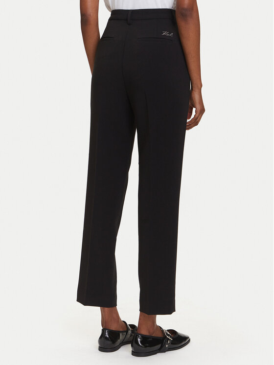 KARL LAGERFELD KARL LAGERFELD Παντελόνι chino A3W10098 Μαύρο Slim Fit