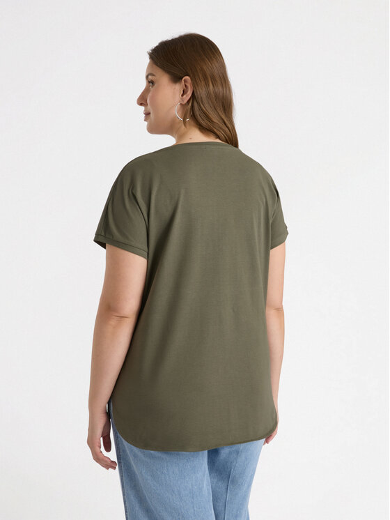 Fiorella Rubino Fiorella Rubino T-Shirt G196L008501N015 Zielony Regular Fit