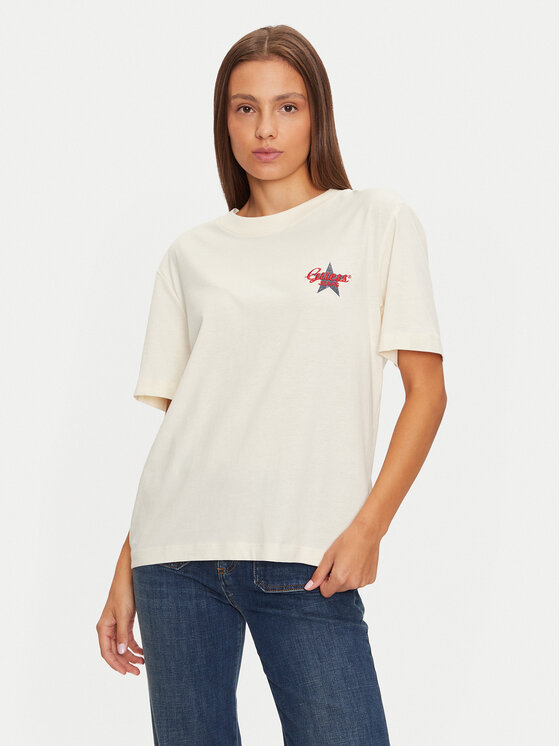 Guess Tričko W4BI55 K8HM0 Ružová Oversize