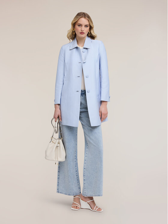 Motivi Motivi Cappotto invernale 0021Q000654N004 Turchese Regular Fit