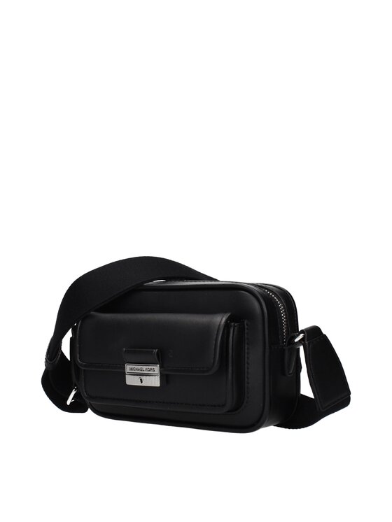 Michael Kors Michael Kors Torebka Black Leather Crossbody Czarny