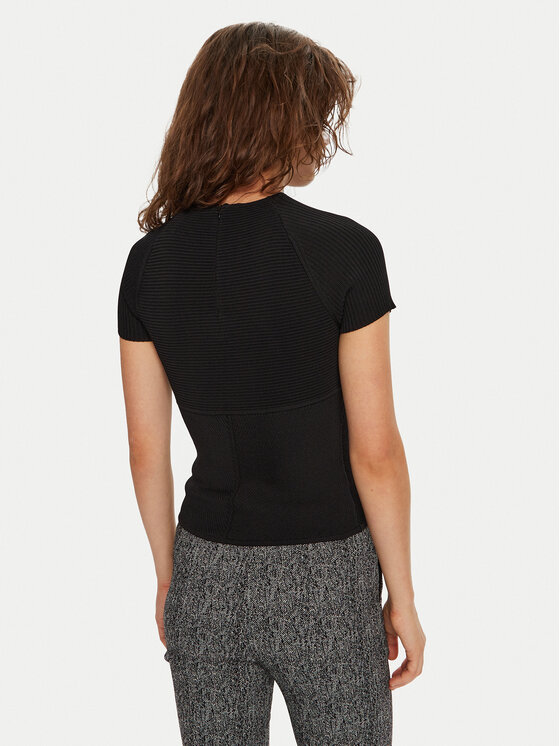 STAUD STAUD Bluzka Tigereye R24F3105VN Czarny Slim Fit