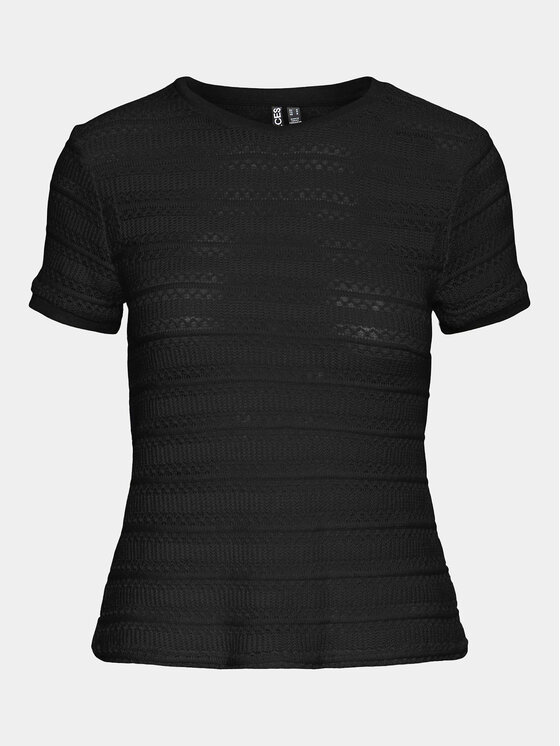 Pieces Pieces T-shirt Agda 17148867 Crna Loose Fit