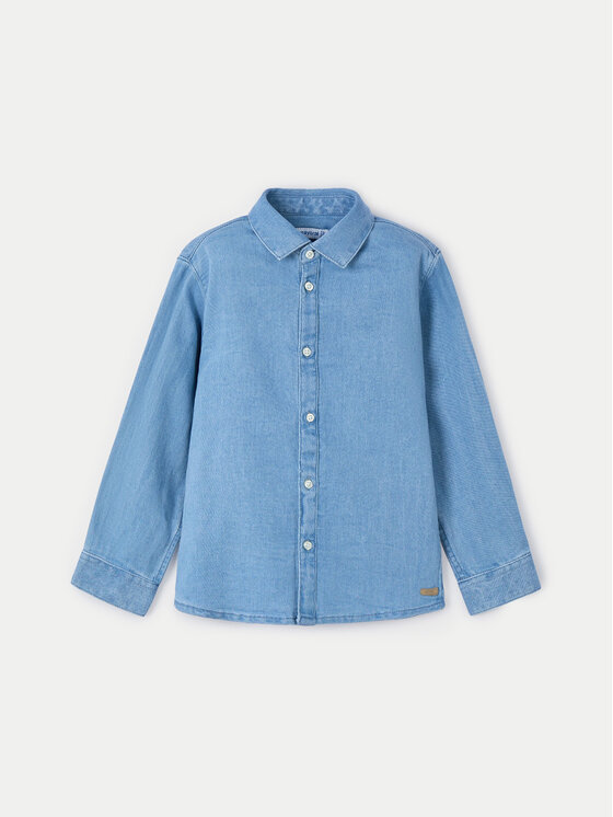Mayoral cămașă de blugi 4112 Albastru Regular Fit