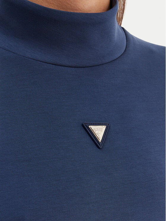 Guess Guess Majica dugih rukava V4YQ05 KCAY2 Tamnoplava Regular Fit