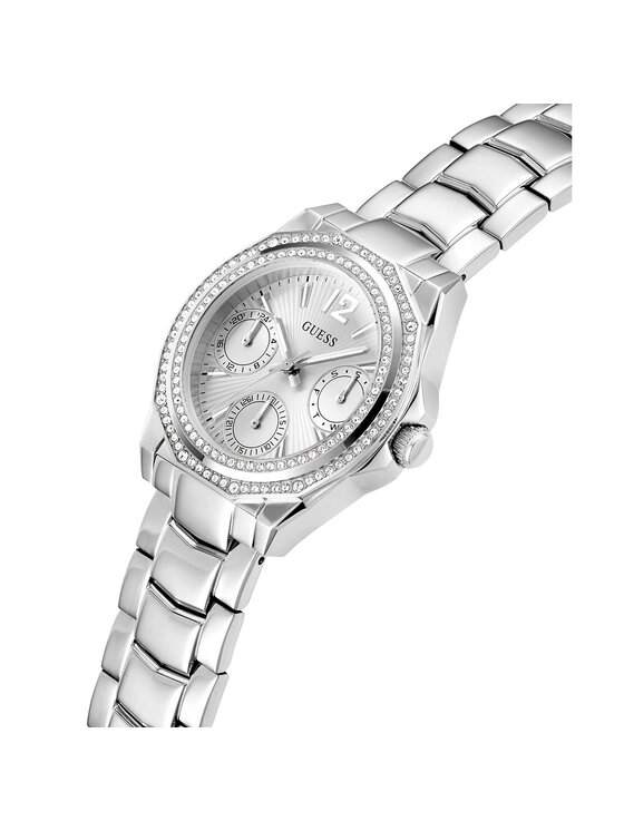 Guess Guess Hodinky GW0685L1 Strieborná
