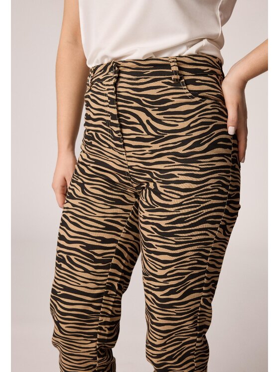 LAURELLA LAURELLA Teplákové nohavice 3TU006 Hnedá Regular Fit
