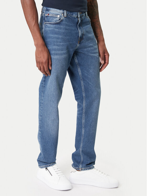Tommy Hilfiger Tommy Hilfiger Jeansy Denton MW0MW41901 Modrá Straight Fit