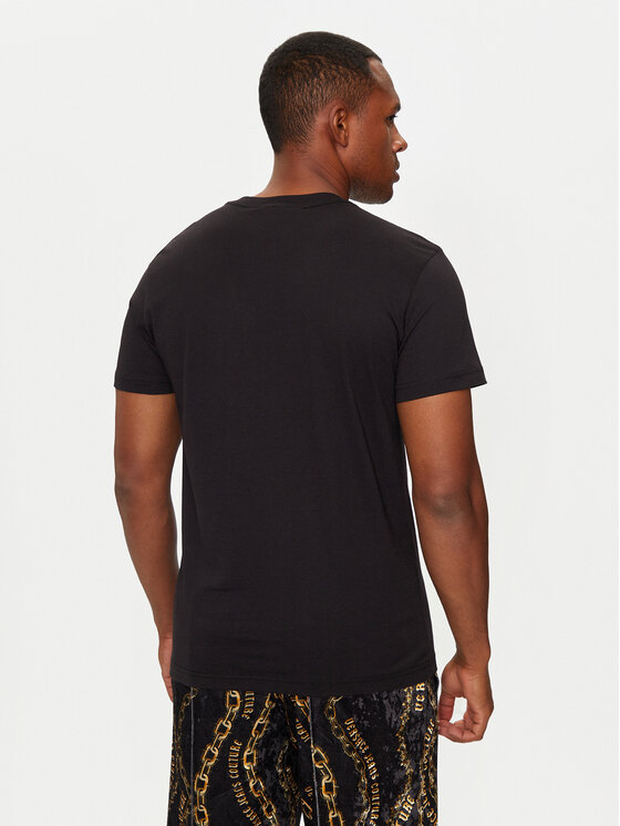 Versace Jeans Couture Versace Jeans Couture T-Shirt 77GAHT00 CJ00T Schwarz Slim Fit