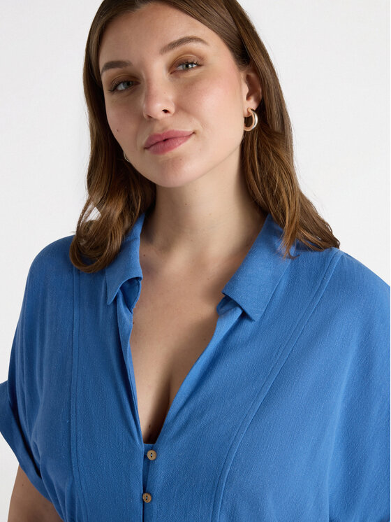 Fiorella Rubino Fiorella Rubino Sukienka codzienna 7010T001647N024 Niebieski A-Line Fit