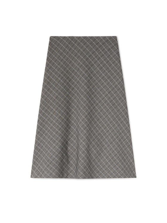 Trussardi Trussardi Spódnica midi 1004A000696N0CG Szary A-Line Fit