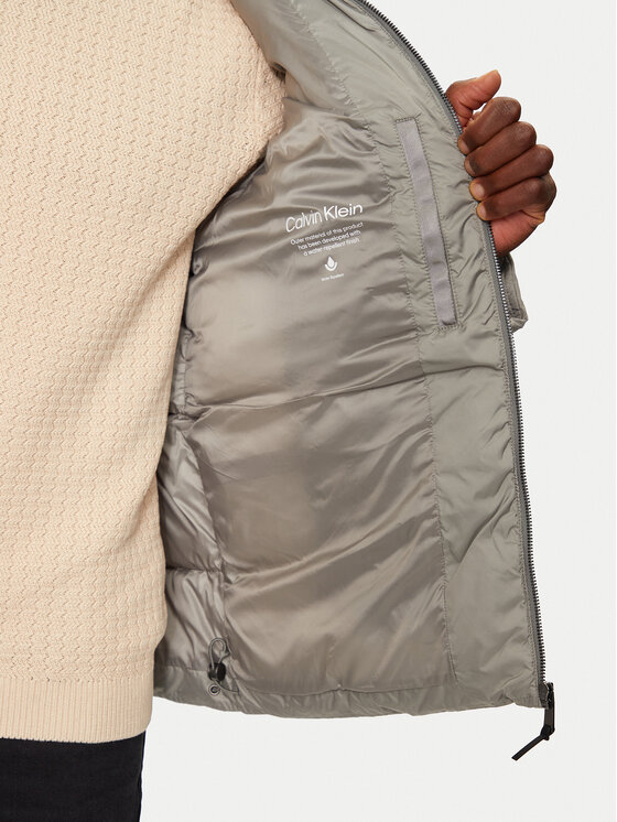Calvin Klein Calvin Klein Kurtka zimowa K10K113476 Szary Regular Fit