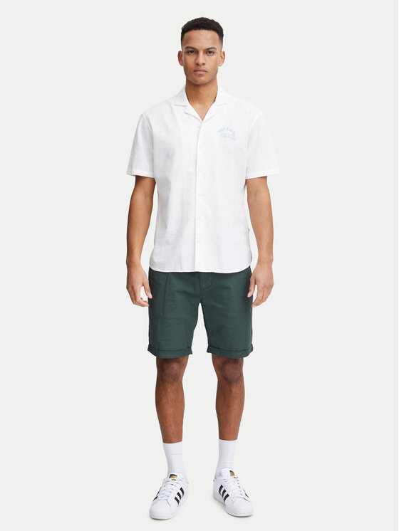 Blend Blend Šortky z materiálu 20716713 Zelená Slim Fit