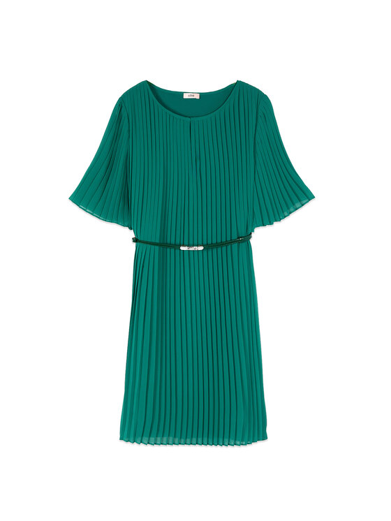 Oltre Oltre Vestito da giorno 7024J000895N015 Verde A-Line Fit