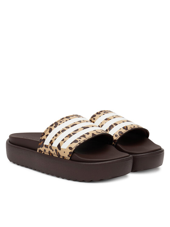 adidas adidas Nazouváky adilette Platform Slides JR9234 Hnědá
