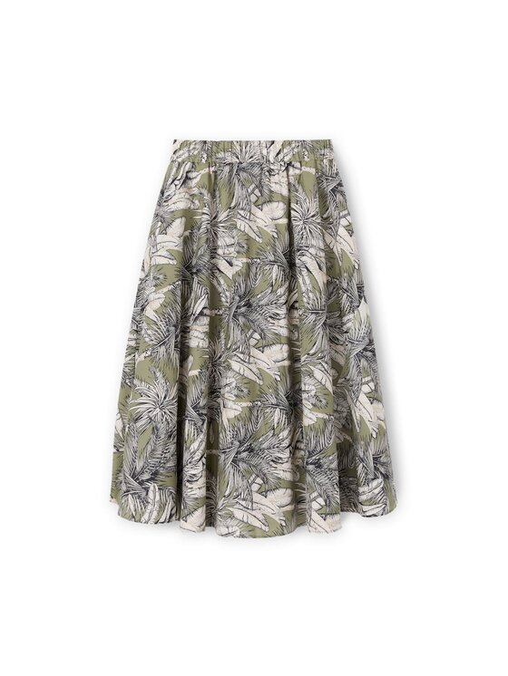 Motivi Motivi Spódnica midi 1004W000667N0Z3 Zielony Flared Fit