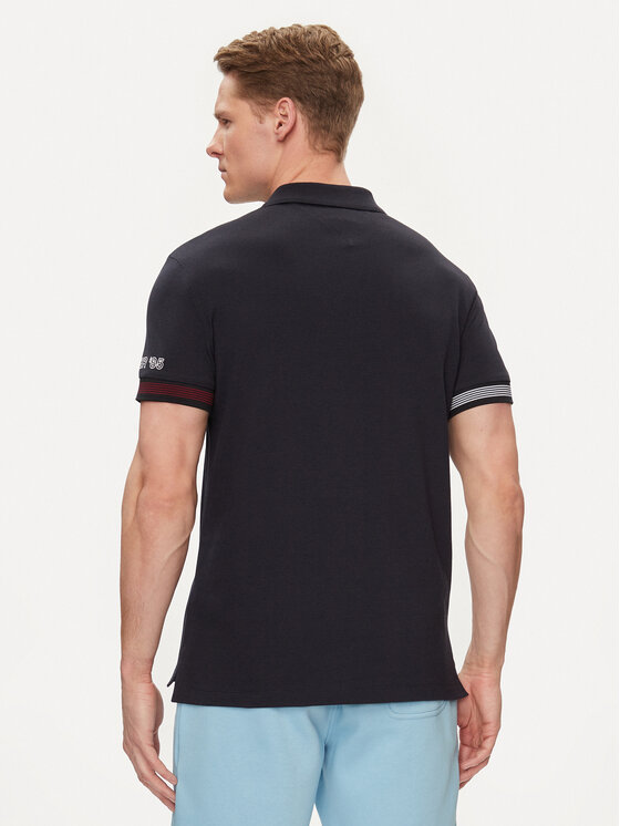 Tommy Hilfiger Tommy Hilfiger Polokošeľa Flag MW0MW34780 Tmavomodrá Slim Fit