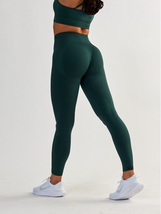 Legginsy BeShaped, Rozmiar L, Zielone, Modelujące - Shape Up