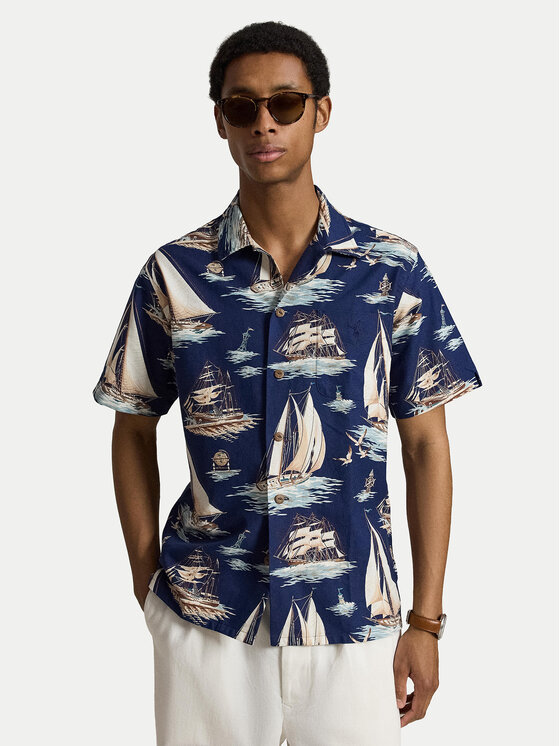Polo Ralph Lauren Cămașă 710B18631001 Bleumarin Regular Fit