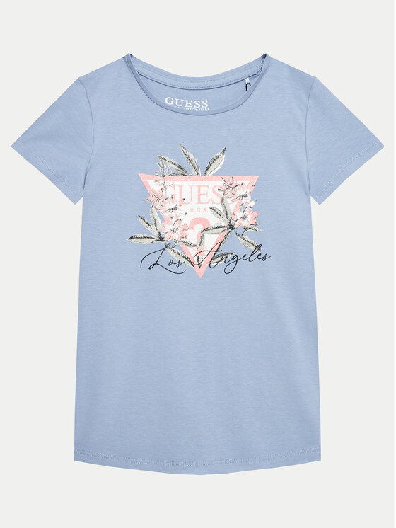 Guess Guess T-shirt J4BI25 J1314 Plava Regular Fit