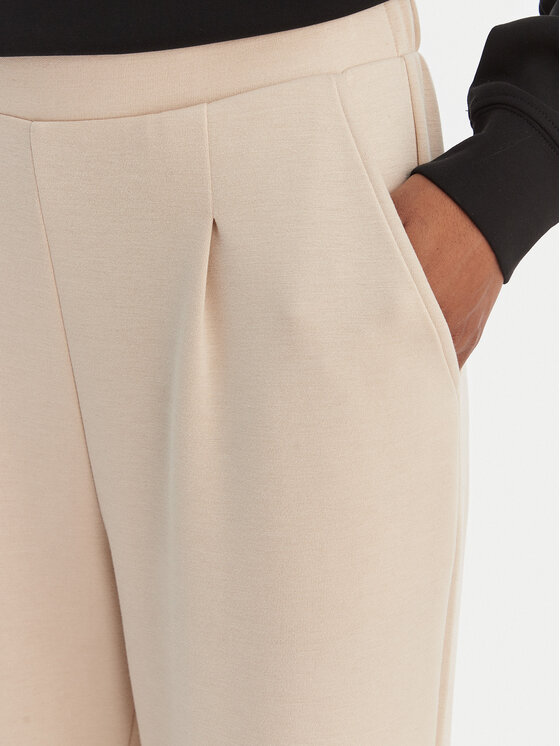 Vero Moda Vero Moda Kalhoty z materiálu Hali 10339404 Béžová Straight Fit