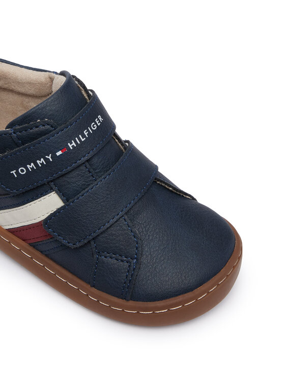 Tommy Hilfiger Tommy Hilfiger Laisvalaikio batai Mid Cut Velcro Sneaker T1XH-35222-1355800 Tamsiai mėlyna