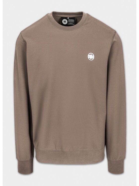 PITBULL PITBULL Bluza SMALL LOGO NUGGET Brązowy Regular Fit