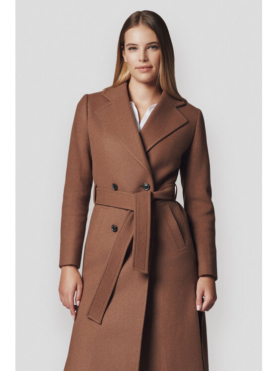 Lancerto Lancerto Płaszcz zimowy Rehala PC073224000008 Brązowy Regular Fit