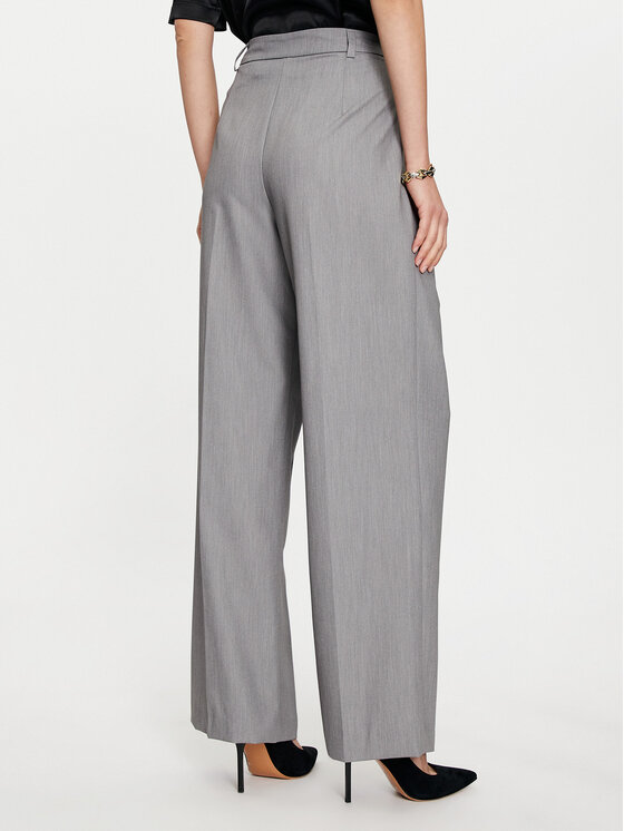 Imperial Imperial Spodnie materiałowe P1U5IIC Szary Wide Leg