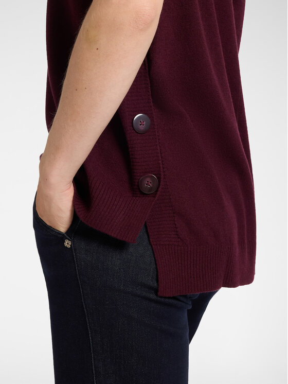 Elena Mirò Elena Mirò Sweter M212Z000986N039 Bordowy Boxy Fit