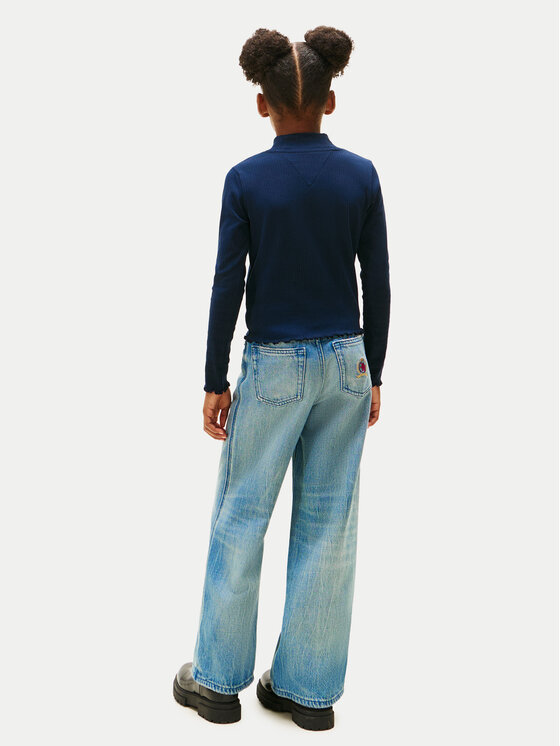 Tommy Hilfiger Tommy Hilfiger Bluzka KG0KG08802 D Granatowy Regular Fit