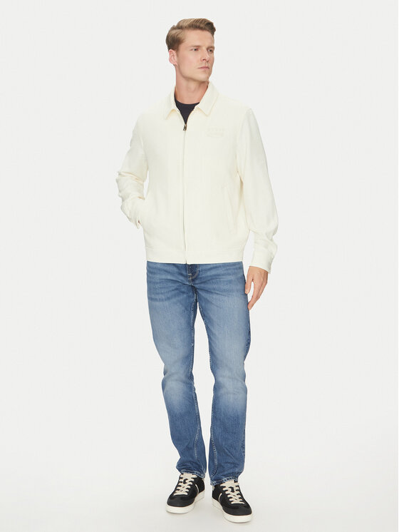 Guess Guess Kurtka przejściowa M5GL38 WHAO2 Écru Regular Fit