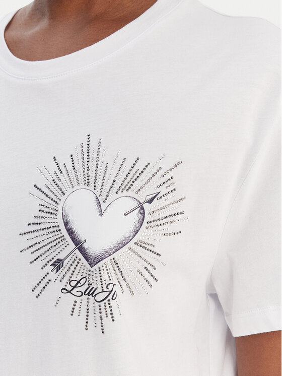 Liu Jo Liu Jo T-Shirt WA6163 JS904 Bílá Relaxed Fit