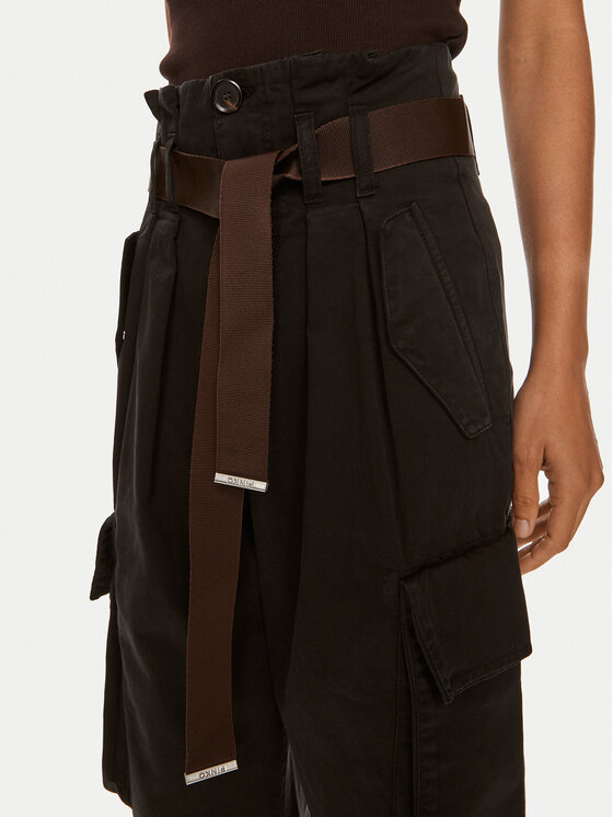 PINKO Pinko Cargo kalhoty Ronfare 101840 A21C Černá Regular Fit