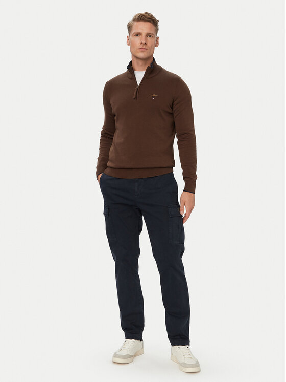 Aeronautica Militare Aeronautica Militare Sweater 262MA1670UL00506 Barna Regular Fit