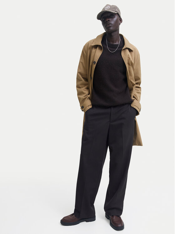 Jack & Jones Jack & Jones Chino nohavice Bill 12293368 Čierna Wide Leg