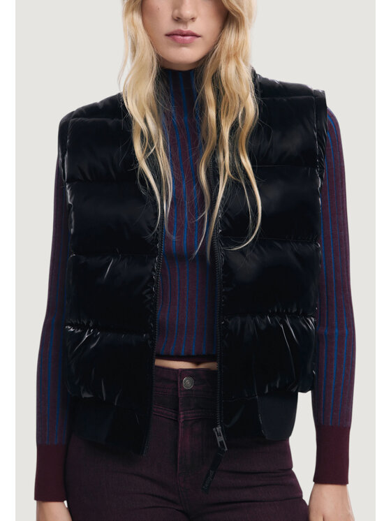 Desigual Desigual Μπουφάν χειμωνιάτικο PADDED_BUBBLE Μαύρο Casual Fit