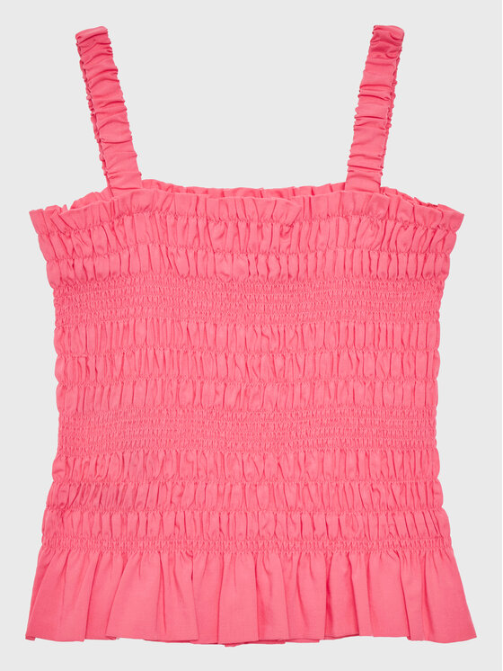 Guess Guess Top J3GH04 WFBN0 Różowy Regular Fit
