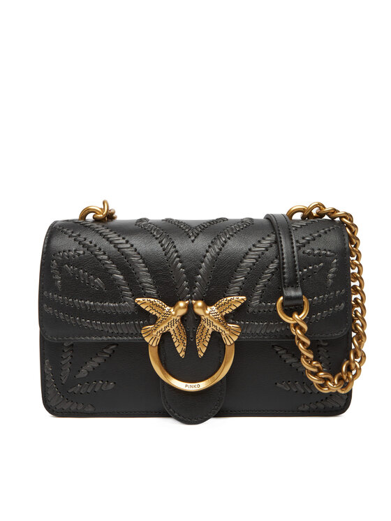 Geantă PINKO Love One Mini Cl PE 25 PLTT 100059 A2C3 Negru