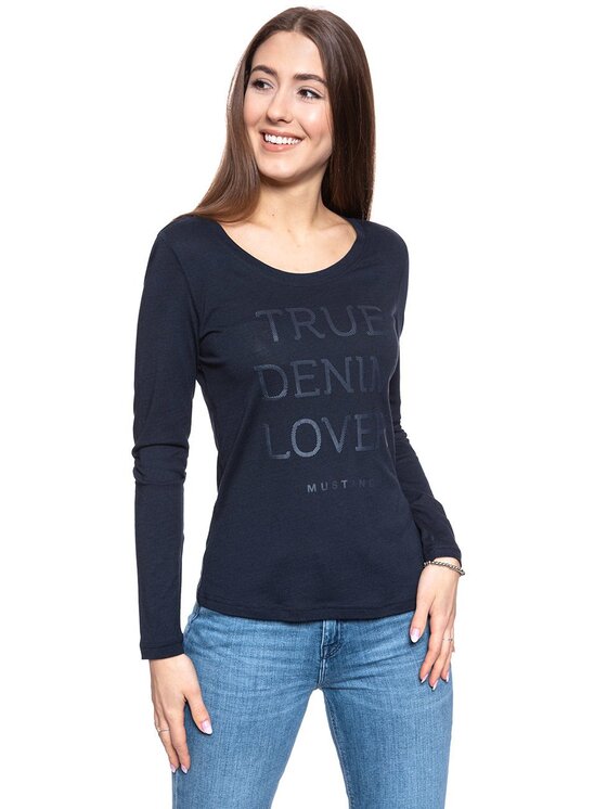 Mustang Mustang Blusa ANNE C PRINT SKY Blu Slim Fit