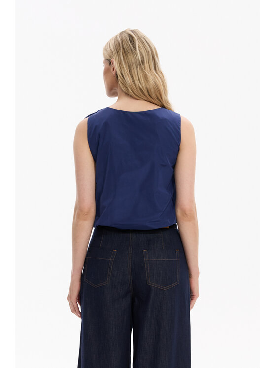 Deni Cler Milano Deni Cler Milano Top W-DC-0053-F5-F4-58-1 Granatowy Regular Fit