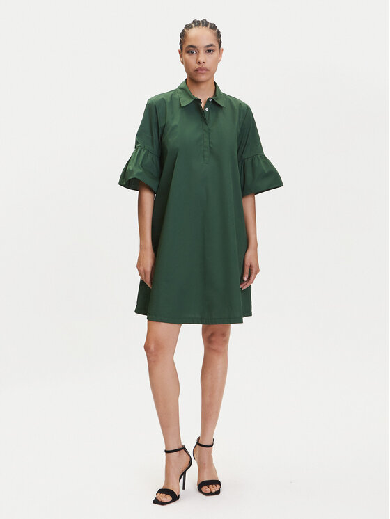 Marella Marella Sukienka koszulowa Medicea 2515221192 Zielony Relaxed Fit