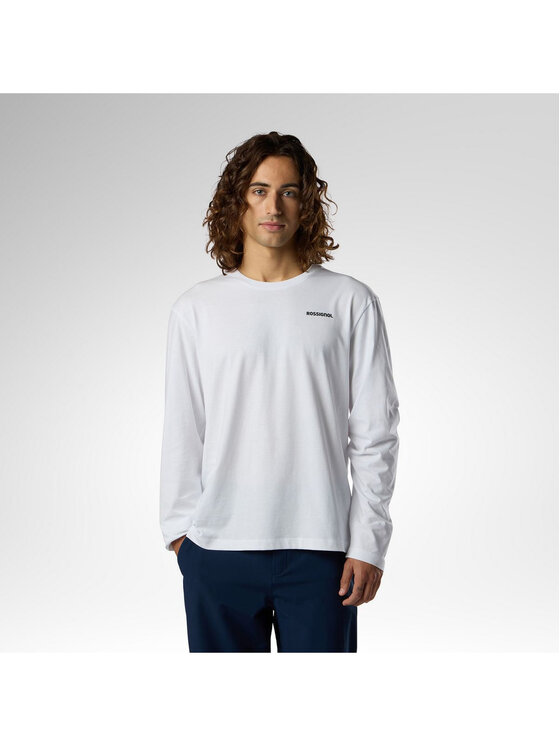 Rossignol Rossignol Longsleeve M Long Sleeve Tee Biały Regular Fit