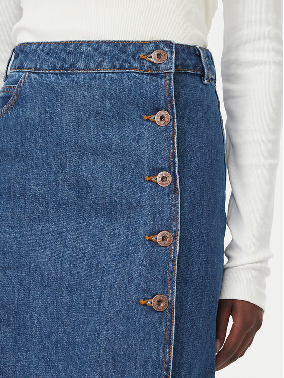 Billabong Billabong Дънкова пола Day Off Denim EBJDK03000 Тъмносин Regular Fit