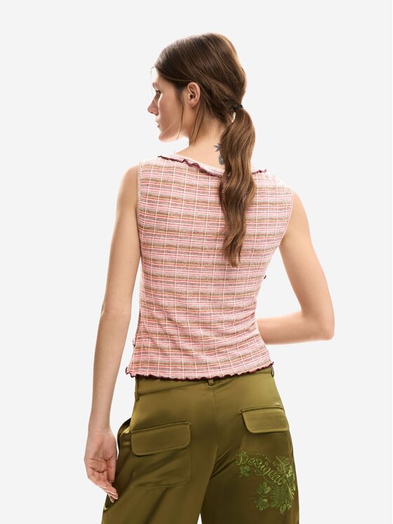 Desigual Desigual Top TS_VILNA Arancione Regular Fit