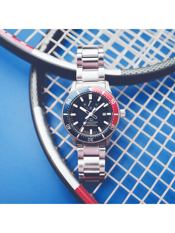 Orient Star Orient Star Zegarek RE-AU0306L00B Srebrny