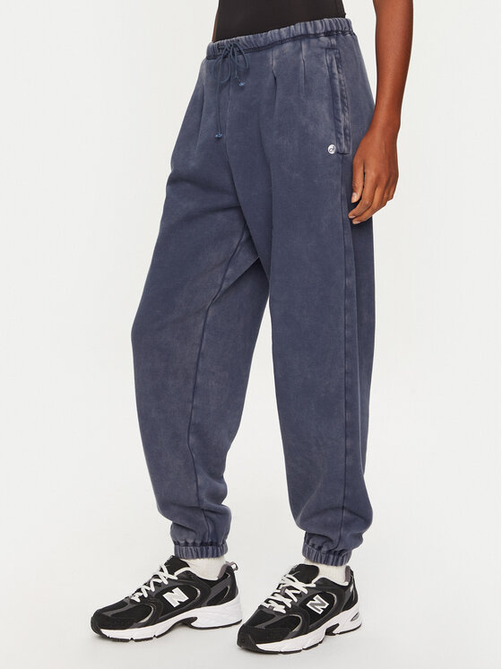 Deha Deha Teplákové kalhoty C12165 Tmavomodrá Loose Fit